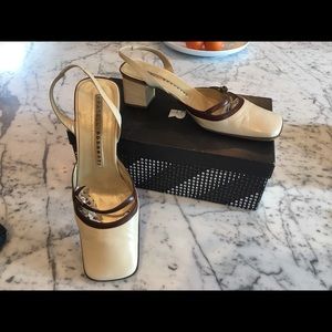 Fratelli Rossetti square toe sling backs